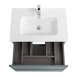 BelBagno Тумба с раковиной Kraft 39-70 подвесная Голубой матовый с раковиной BB700/390ETL – фотография-9